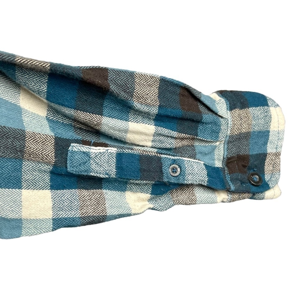 WOOLRICH ULTIMATE FLANNEL 100% COTTON PLAID CASUAL BUTTON DOWN SHIRT - Picture 13 of 16